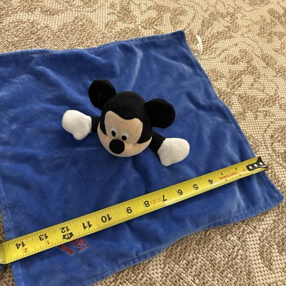 Disney Baby Mickey Mouse Blue Lovey Security Blanket Plush Blankey - Picture 5 of 12